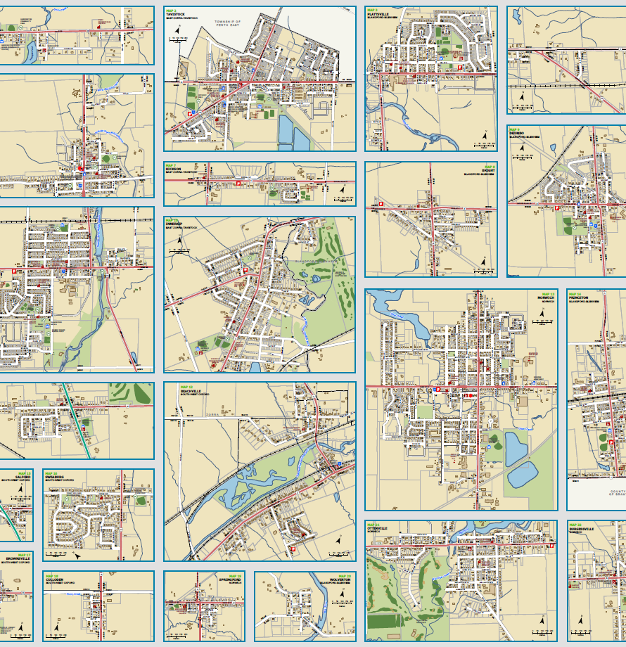 Rural Addressing map and village
                            maps