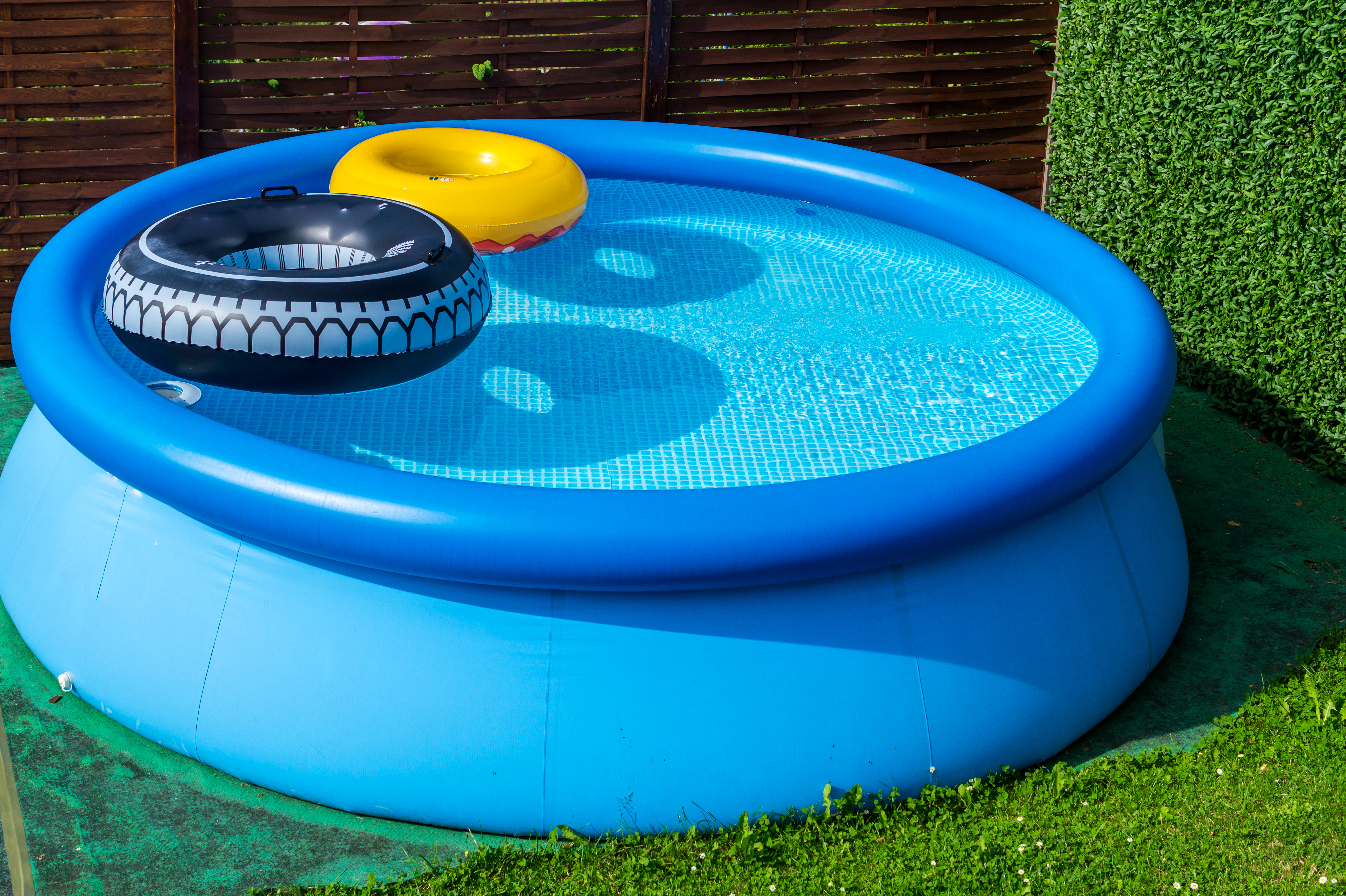 above ground inflatable pool