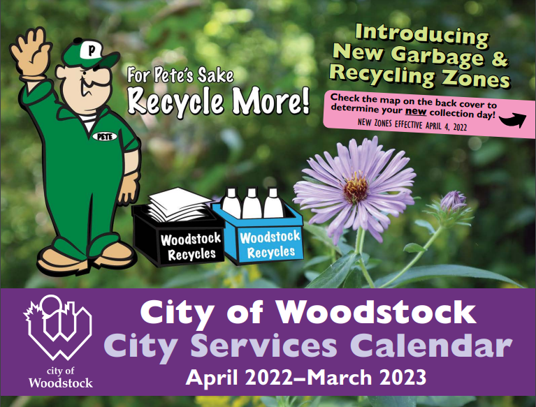 Woodstock waste calendar